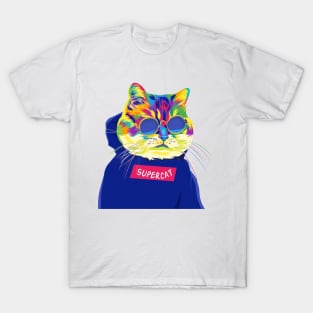 Supercat colorful T-Shirt